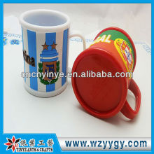 Fashion promotional mug with rubber cover
